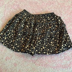 Black and yellow floral skirt